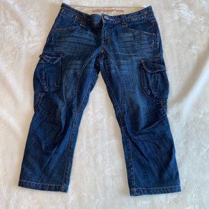 Armani Exchange AX jodpher cargo capri jea…